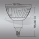 LED Bulb with Socket E14 1x1W or 1x3W