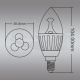 LED Bulb with Socket E14 3x1W