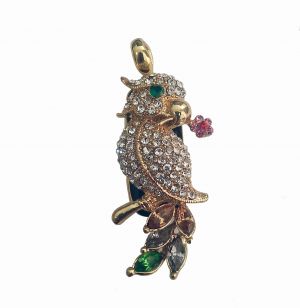 USB флаш памет папагалче с кристали SWAROVSKI