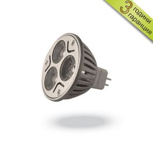 LED луничка 3х1W,  цокъл MR16, DC12V, клас A