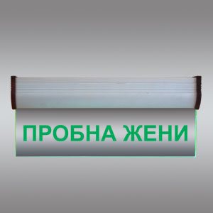 Светеща LED табелка "Пробна жени"
