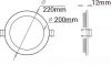 LED панел, кръг, 18W, 220V с включен драйвър