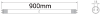 LED пура T8, 900mm, 16W, AC220V, клас С